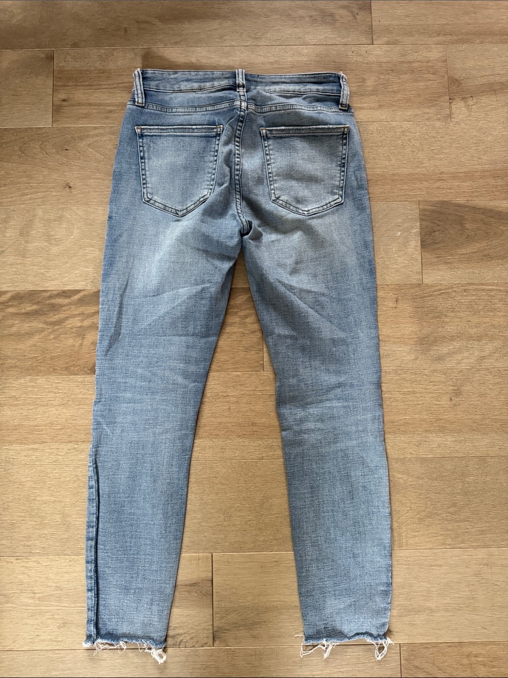 Pistola Raw Hem Skinny Jeans in Light Blue - Picture 4 of 8